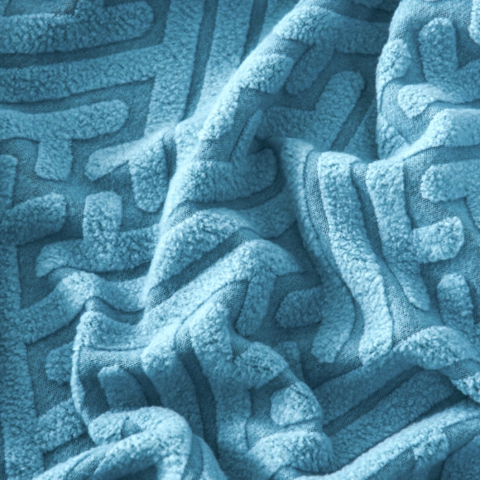 91家纺网 家纺一手货源 找家纺 千彤2023防滑防尘可拆卸水洗机洗全包款沙发套罩沙发笠-韵律系列天蓝色