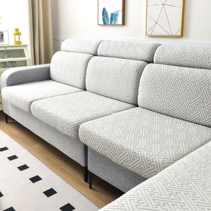 91家纺网 家纺一手货源 找家纺 千彤2023防滑防尘可拆卸水洗机洗全包款沙发套罩沙发笠-韵律系列 银灰