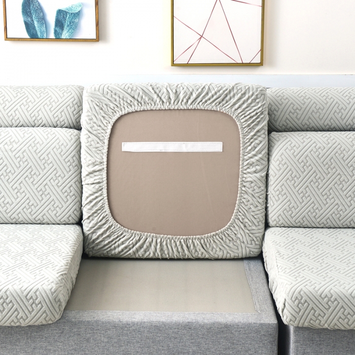 91家纺网 家纺一手货源 找家纺 千彤2023防滑防尘可拆卸水洗机洗全包款沙发套罩沙发笠-韵律系列 银灰