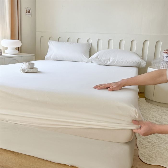 91家纺网 家纺一手货源 找家纺 （总）857家居 2023新款全棉纯色床笠床单