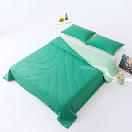 91家纺网 家纺一手货源 找家纺 （总）可恩欣 就是凉-高定即刻凉感夏被 纯色双面锦氨冰感运动瑜伽服材质