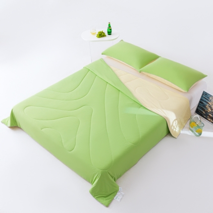 91家纺网 家纺一手货源 找家纺 （总）可恩欣 就是凉-高定即刻凉感夏被 纯色双面锦氨冰感运动瑜伽服材质