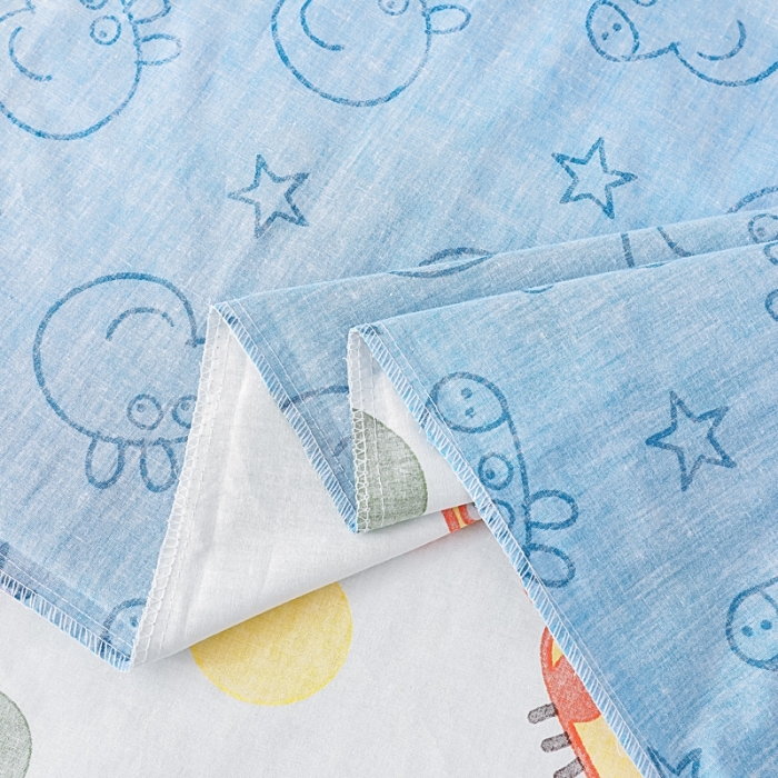 91家纺网 家纺一手货源 找家纺 乐秀 2023新款小猪佩奇正版授权幼儿园被子多件套（不含芯三件套） 彩虹佩奇