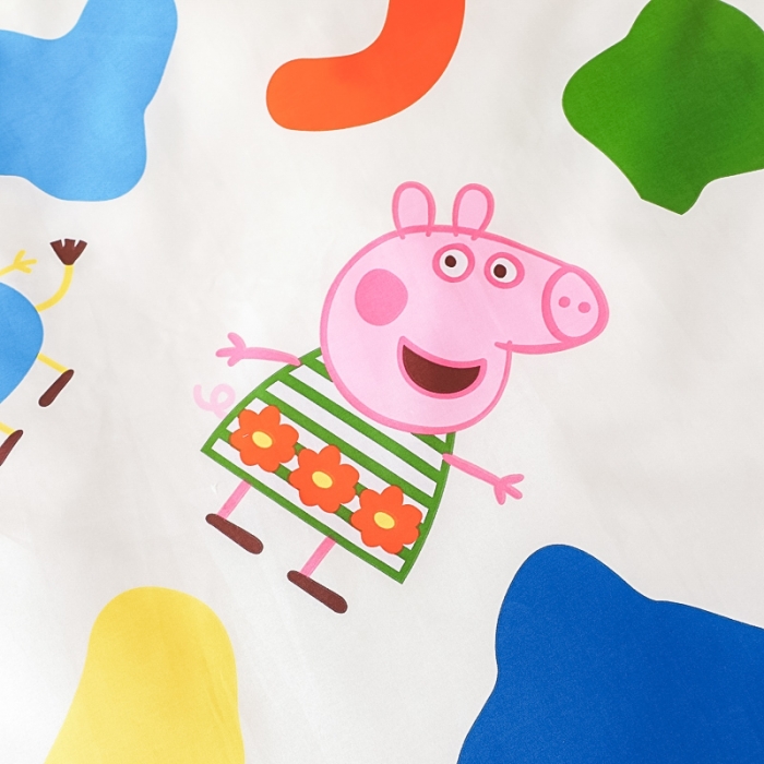 91家纺网 家纺一手货源 找家纺 乐秀 2023新款小猪佩奇正版授权幼儿园被子多件套（不含芯三件套） 彩虹佩奇