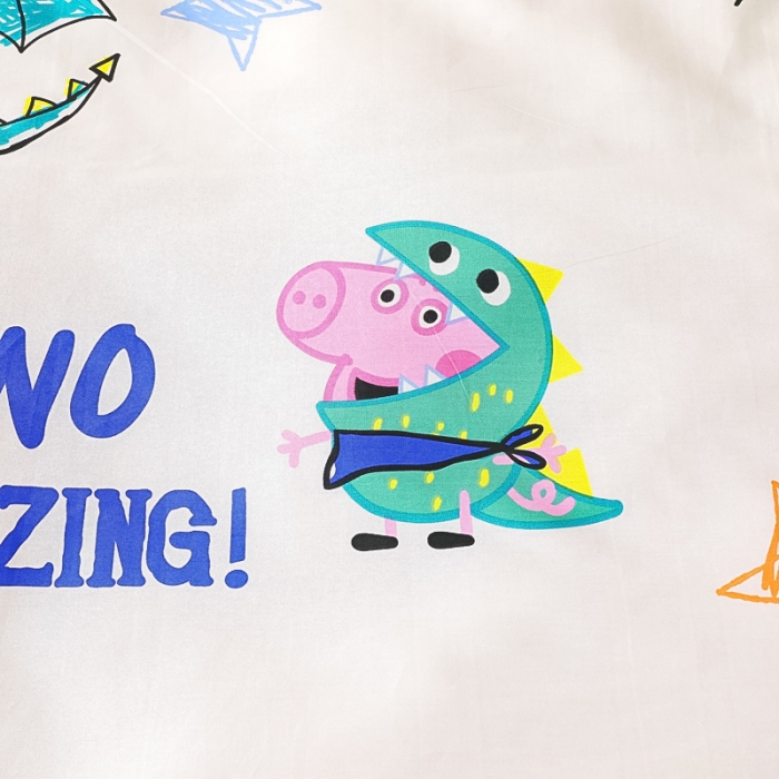 91家纺网 家纺一手货源 找家纺 乐秀 2023新款小猪佩奇正版授权幼儿园被子多件套（不含芯三件套） 恐龙乔治