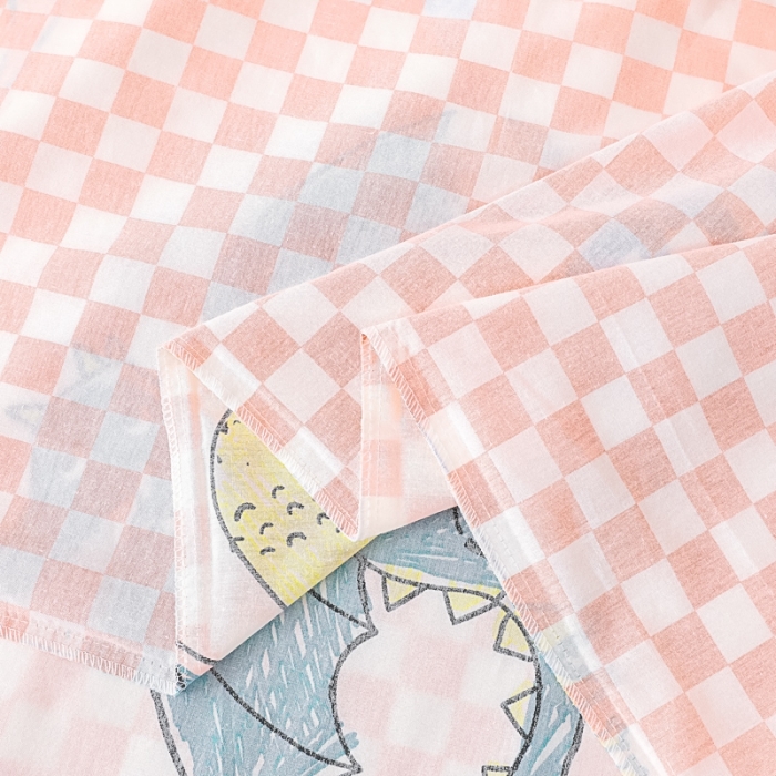 91家纺网 家纺一手货源 找家纺 乐秀 2023新款小猪佩奇正版授权幼儿园被子多件套（不含芯三件套） 恐龙乔治