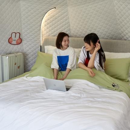 91家纺网 家纺一手货源 找家纺 风向标 2023新款萌宠出行隔脏睡袋（外景场景图） 熊猫果赖