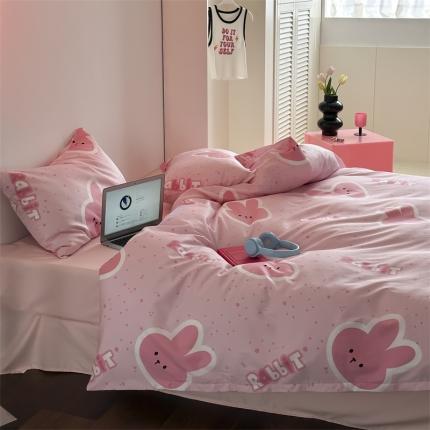 91家纺网 家纺一手货源 找家纺 （总）昔可 2023新款夏日多巴胺全棉四件套