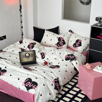 91家纺网 家纺一手货源 找家纺 （总）昔可 2023新款夏日多巴胺全棉四件套