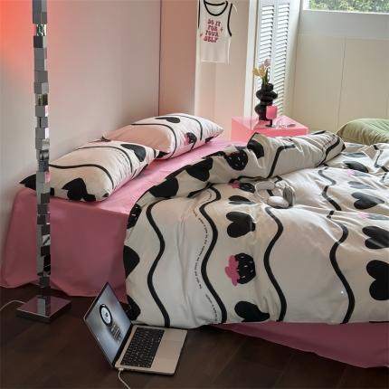 91家纺网 家纺一手货源 找家纺 （总）昔可 2023新款夏日多巴胺全棉四件套