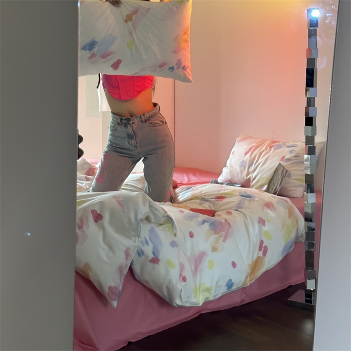 91家纺网 家纺一手货源 找家纺 （总）昔可 2023新款夏日多巴胺全棉四件套