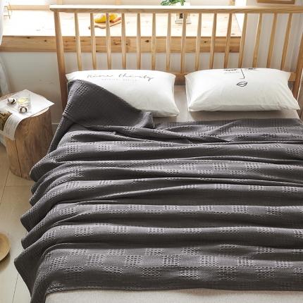 91家纺网 家纺一手货源 找家纺 （总）悦然 2024新款全棉镂空纱布盖毯A类透气毯