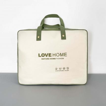 双诚包装 LOVE HOME无纺布手提袋白绿色包装 详询商家