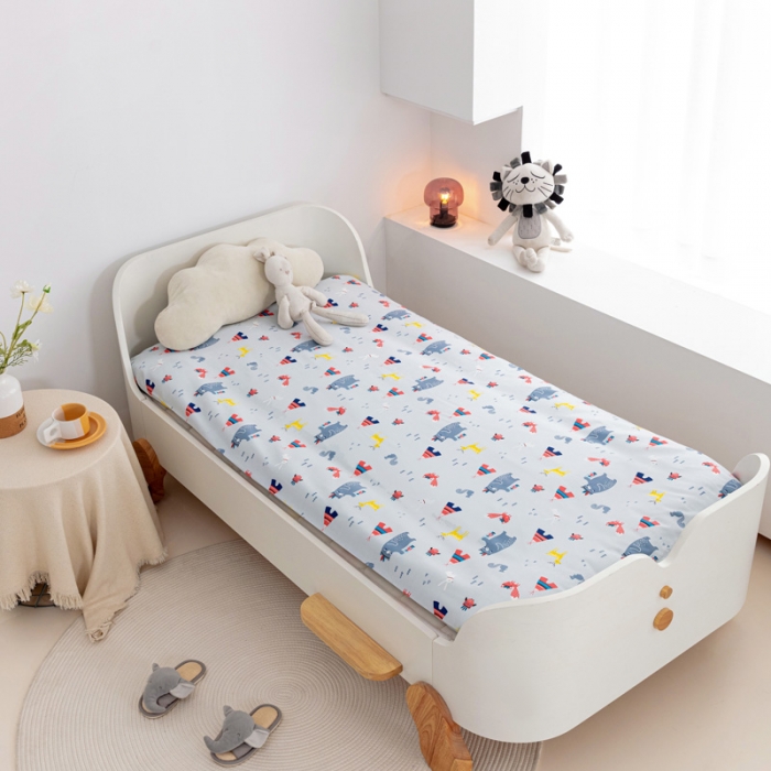 91家纺网 家纺一手货源 找家纺 （总）喜多兔 2023新款40S纯棉印花抗菌床垫