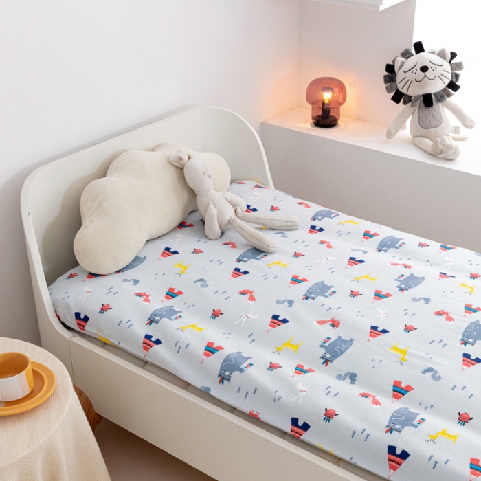 91家纺网 家纺一手货源 找家纺 （总）喜多兔 2023新款40S纯棉印花抗菌床垫