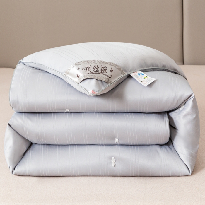 91家纺网 家纺一手货源 找家纺 （总）恒鑫 2025新款全棉提花桑蚕丝夏被春秋被冬被子母被被芯