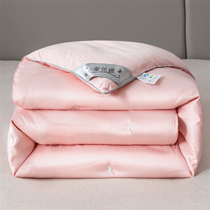 91家纺网 家纺一手货源 找家纺 （总）恒鑫 2025新款全棉提花桑蚕丝夏被春秋被冬被子母被被芯