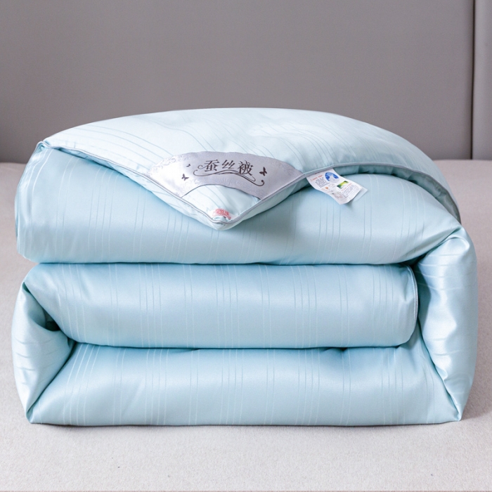 91家纺网 家纺一手货源 找家纺 （总）恒鑫 2025新款全棉提花桑蚕丝夏被春秋被冬被子母被被芯