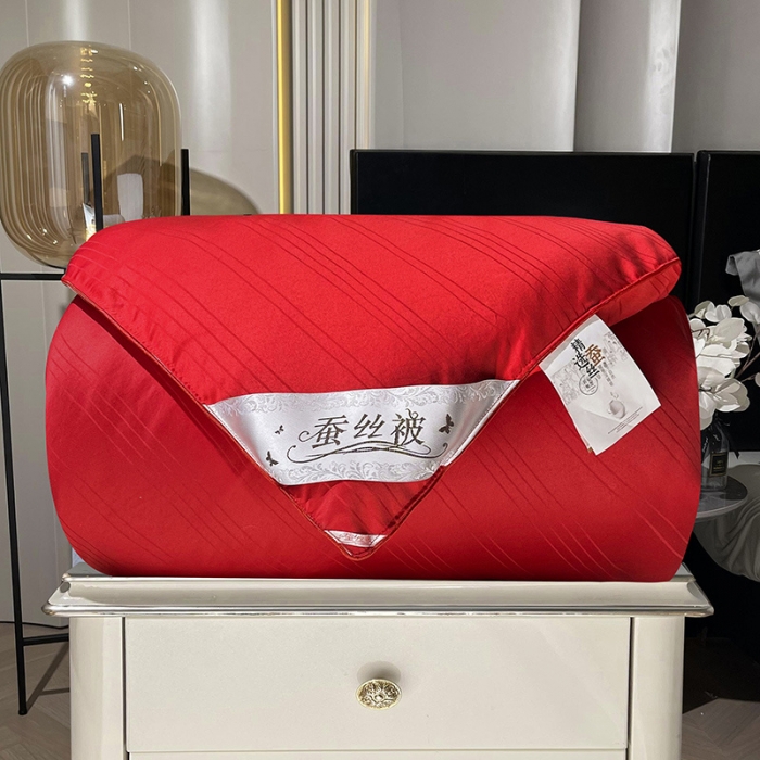 91家纺网 家纺一手货源 找家纺 （总）恒鑫 2025新款全棉提花桑蚕丝夏被春秋被冬被子母被被芯