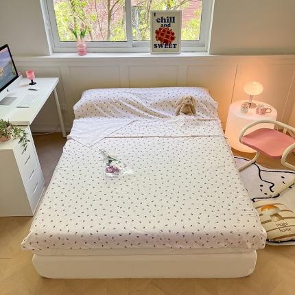 雅居纺 2023新款全棉印花隔脏睡袋 小樱桃