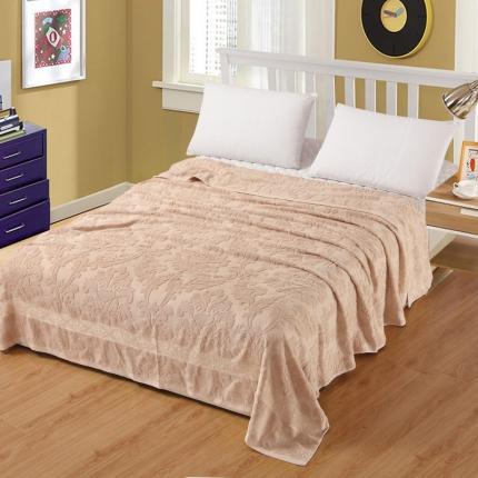 悦然 2024新款老式全棉毛巾被夏被 咖啡