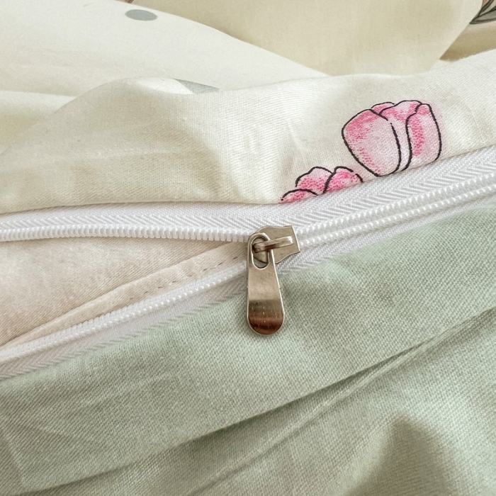 91家纺网 家纺一手货源 找家纺 乐童 2024网红直播爆款吊边＋一字绣工艺款四件套（九） 兔宝