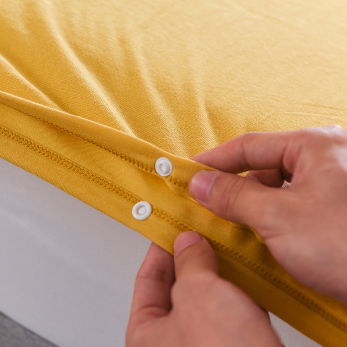 91家纺网 家纺一手货源 找家纺 甜之梦家纺 2025新款全棉针织棉睡袋单品（任何尺寸可以定制） 姜黄