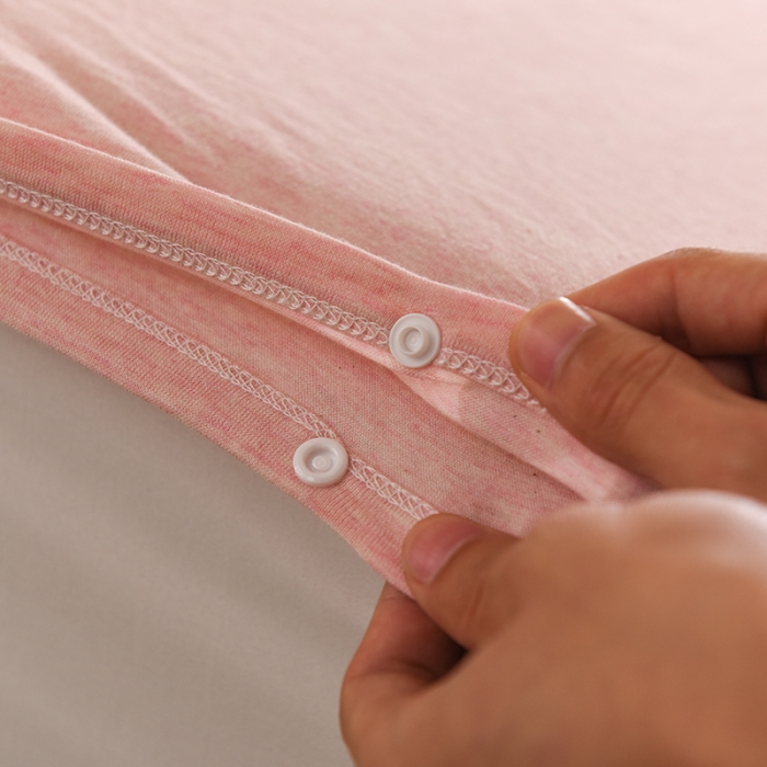 91家纺网 家纺一手货源 找家纺 甜之梦家纺 2025新款全棉针织棉睡袋单品（任何尺寸可以定制） 浅粉