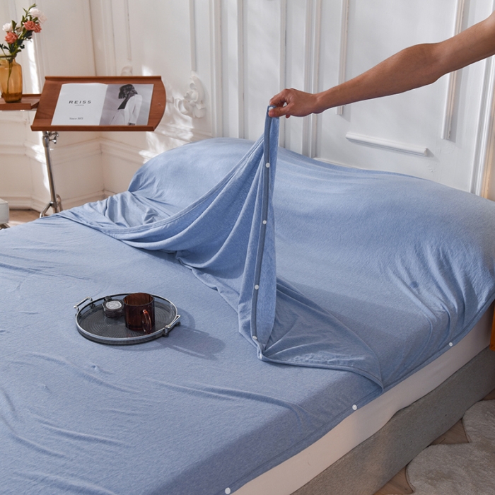 91家纺网 家纺一手货源 找家纺 甜之梦家纺 2025新款全棉针织棉睡袋单品（任何尺寸可以定制） 天兰