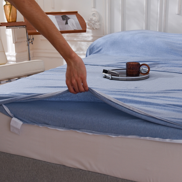 91家纺网 家纺一手货源 找家纺 甜之梦家纺 2025新款全棉针织棉睡袋单品（任何尺寸可以定制） 天兰