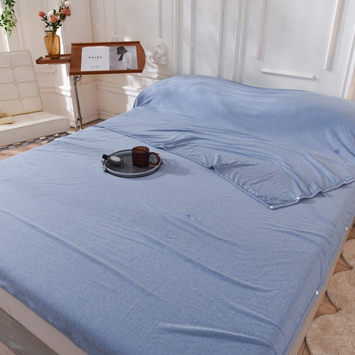 91家纺网 家纺一手货源 找家纺 甜之梦家纺 2025新款全棉针织棉睡袋单品（任何尺寸可以定制） 天兰