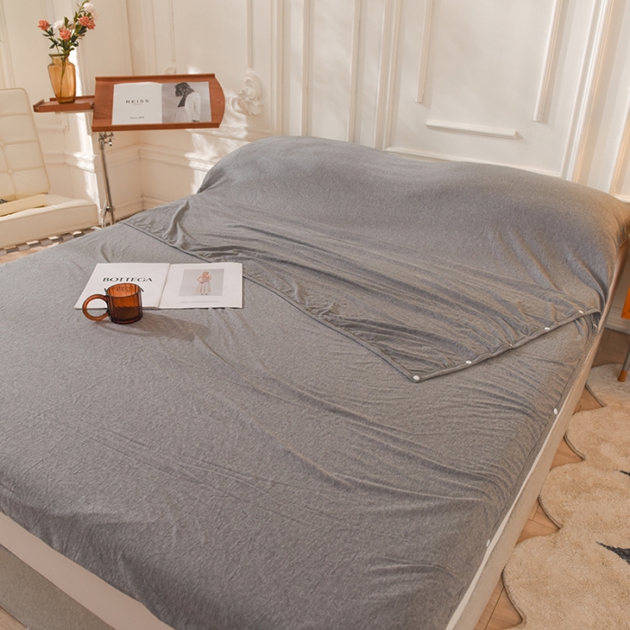 91家纺网 家纺一手货源 找家纺 甜之梦家纺 2025新款全棉针织棉睡袋单品（任何尺寸可以定制） 雅灰