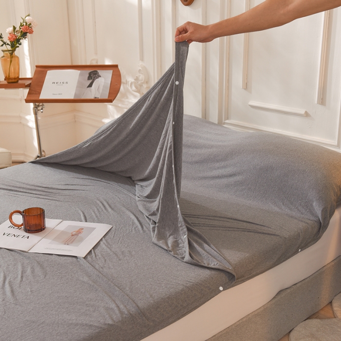 91家纺网 家纺一手货源 找家纺 甜之梦家纺 2025新款全棉针织棉睡袋单品（任何尺寸可以定制） 雅灰