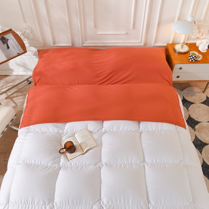 91家纺网 家纺一手货源 找家纺 甜之梦家纺 2025新款全棉针织棉睡袋单品（任何尺寸可以定制） 棕红