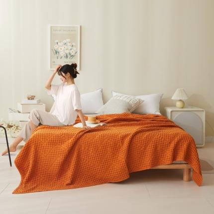 91家纺网 家纺一手货源 找家纺 总 悦然 2024新款A类全棉镂空纱布夏被毛巾被