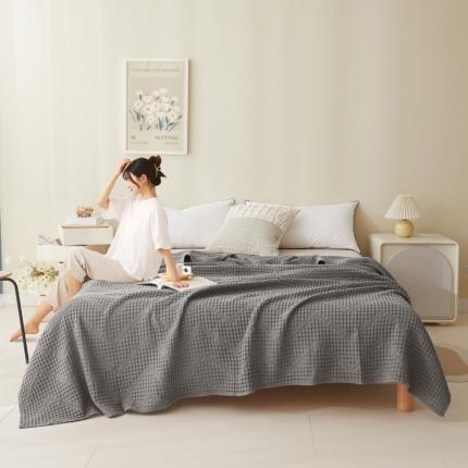 91家纺网 家纺一手货源 找家纺 总 悦然 2024新款A类全棉镂空纱布夏被毛巾被