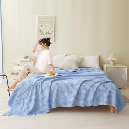 91家纺网 家纺一手货源 找家纺 总 悦然 2024新款A类全棉镂空纱布夏被毛巾被