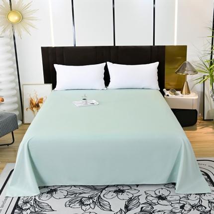 91家纺网 家纺一手货源 找家纺 （总）亿佳人 2025新款亲肤水洗棉纯色系列单床单-风格二