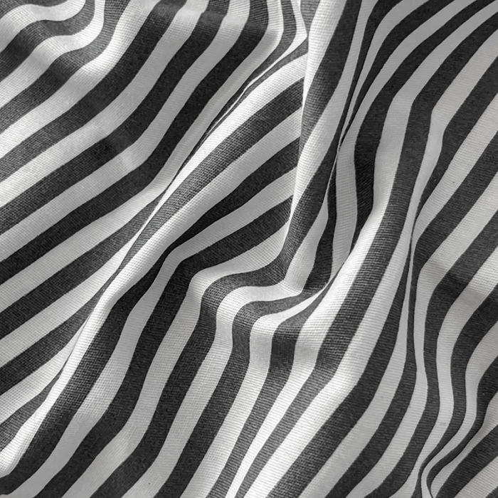 91家纺网 家纺一手货源 找家纺 梦家居 2023新款简约北欧全棉水洗棉混搭四件套 细灰条