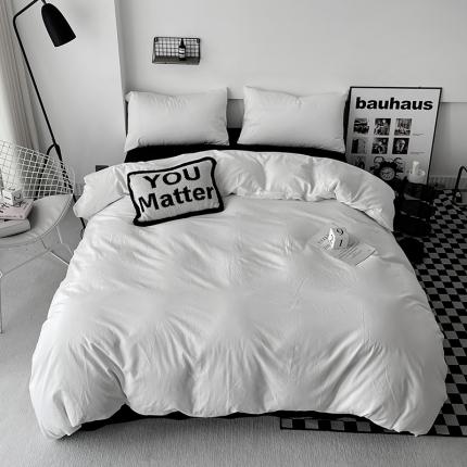 91家纺网 家纺一手货源 找家纺 （总）梦家居 2023新款混搭全棉水洗棉四件套