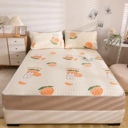 91家纺网 家纺一手货源 找家纺 总 卓尔居 2023新款乳胶印花凉席床单床笠床裙套件