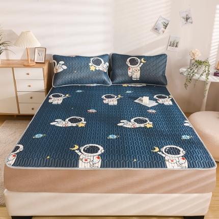 91家纺网 家纺一手货源 找家纺 总 卓尔居 2023新款乳胶印花凉席床单床笠床裙套件