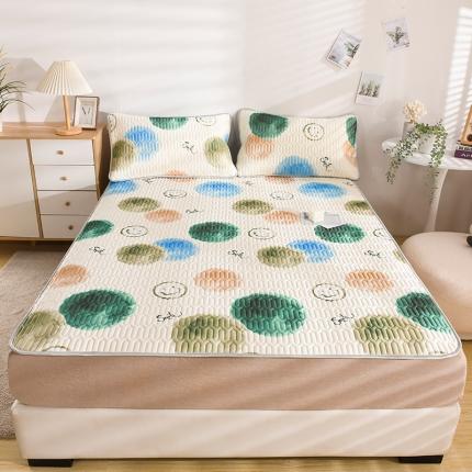 91家纺网 家纺一手货源 找家纺 总 卓尔居 2023新款乳胶印花凉席床单床笠床裙套件