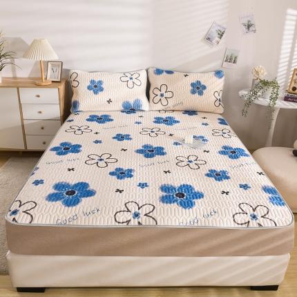 91家纺网 家纺一手货源 找家纺 总 卓尔居 2023新款乳胶印花凉席床单床笠床裙套件