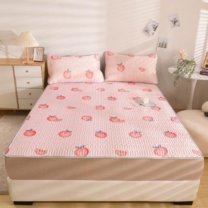 91家纺网 家纺一手货源 找家纺 总 卓尔居 2023新款乳胶印花凉席床单床笠床裙套件