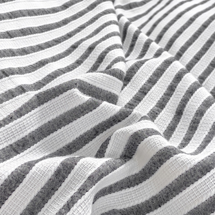 91家纺网 家纺一手货源 找家纺 （总）千朵 2023新款色织条纹四件套