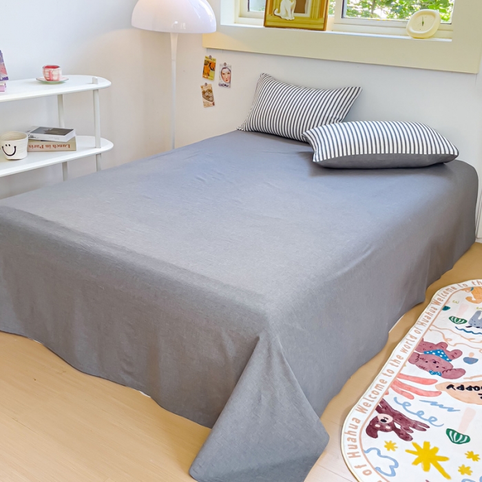 91家纺网 家纺一手货源 找家纺 （总）千朵 2023新款色织条纹四件套