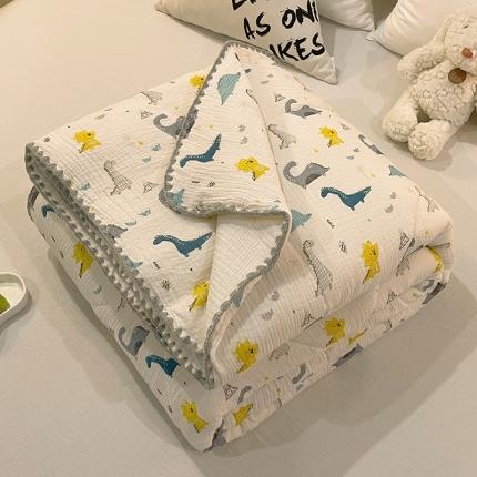 91家纺网 家纺一手货源 找家纺 总 悦然 2024新款A类全棉双层纱绉布儿童夏被被子被芯