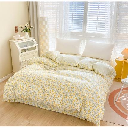 91家纺网 家纺一手货源 找家纺 元元 2023新款13372全棉印花夹棉单被套 春野