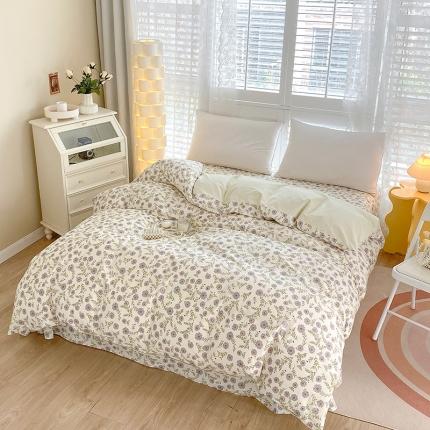 91家纺网 家纺一手货源 找家纺 元元 2023新款13372全棉印花夹棉单被套 絮语